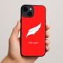כיסוי בעיצוב אישי עם השם שלך לדגם - Apple iPhone 15 Plus בעיצוב נוצת נוצה