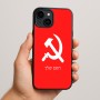 כיסוי בעיצוב אישי עם השם שלך לדגם - Apple iPhone 15 Plus בעיצוב פטיש ומגל