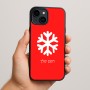 כיסוי בעיצוב אישי עם השם שלך לדגם - Apple iPhone 15 Plus בעיצוב שלג