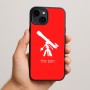 כיסוי בעיצוב אישי עם השם שלך לדגם - Apple iPhone 15 Plus בעיצוב טלסקופ