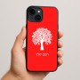 כיסוי בעיצוב אישי עם השם שלך לדגם - Apple iPhone 15 Plus בעיצוב עץ