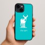 כיסוי בעיצוב אישי עם השם שלך לדגם - Apple iPhone 15 Plus בעיצוב צבי