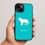 כיסוי בעיצוב אישי עם השם שלך לדגם - Apple iPhone 15 Plus בעיצוב כלב