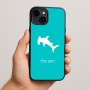 כיסוי בעיצוב אישי עם השם שלך לדגם - Apple iPhone 15 Plus בעיצוב כריש ראש פטיש