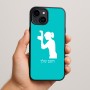 כיסוי בעיצוב אישי עם השם שלך לדגם - Apple iPhone 15 Plus בעיצוב צלמת - אישה
