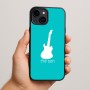 כיסוי בעיצוב אישי עם השם שלך לדגם - Apple iPhone 15 Plus בעיצוב גיטרה