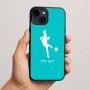 כיסוי בעיצוב אישי עם השם שלך לדגם - Apple iPhone 15 Plus בעיצוב שחקנית כדורגל - אישה