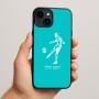 כיסוי בעיצוב אישי עם השם שלך לדגם - Apple iPhone 15 Plus בעיצוב שחקן כדורגל