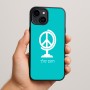 כיסוי בעיצוב אישי עם השם שלך לדגם - Apple iPhone 15 Plus בעיצוב גלובוסי שלום