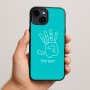 כיסוי בעיצוב אישי עם השם שלך לדגם - Apple iPhone 15 Plus בעיצוב יד