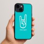 כיסוי בעיצוב אישי עם השם שלך לדגם - Apple iPhone 15 Plus בעיצוב יד סלע
