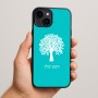 כיסוי בעיצוב אישי עם השם שלך לדגם - Apple iPhone 15 Plus בעיצוב עץ
