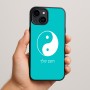 כיסוי בעיצוב אישי עם השם שלך לדגם - Apple iPhone 15 Plus בעיצוב סמל יינג יאנג