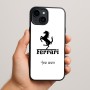 כיסוי בעיצוב אישי עם השם שלך לדגם - Apple iPhone 15 Plus בעיצוב פרארי