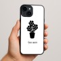 כיסוי בעיצוב אישי עם השם שלך לדגם - Apple iPhone 15 Plus בעיצוב פרח
