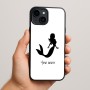 כיסוי בעיצוב אישי עם השם שלך לדגם - Apple iPhone 15 Plus בעיצוב בתולת ים - אישה
