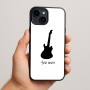 כיסוי בעיצוב אישי עם השם שלך לדגם - Apple iPhone 15 Plus בעיצוב גיטרה