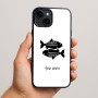כיסוי בעיצוב אישי עם השם שלך לדגם - Apple iPhone 15 Plus בעיצוב מזלות - דגים