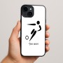 כיסוי בעיצוב אישי עם השם שלך לדגם - Apple iPhone 15 Plus בעיצוב כדורגל אולימפי