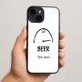 כיסוי בעיצוב אישי עם השם שלך לדגם - Apple iPhone 15 Plus בעיצוב מיכל של בירה