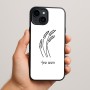 כיסוי בעיצוב אישי עם השם שלך לדגם - Apple iPhone 15 Plus בעיצוב חיטה גלית זהב