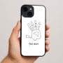 כיסוי בעיצוב אישי עם השם שלך לדגם - Apple iPhone 15 Plus בעיצוב יד