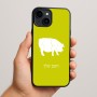 כיסוי בעיצוב אישי עם השם שלך לדגם - Apple iPhone 15 Plus בעיצוב חזיר