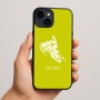 כיסוי בעיצוב אישי עם השם שלך לדגם - Apple iPhone 15 Plus בעיצוב אופנוע שלג