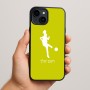 כיסוי בעיצוב אישי עם השם שלך לדגם - Apple iPhone 15 Plus בעיצוב שחקנית כדורגל - אישה