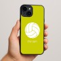 כיסוי בעיצוב אישי עם השם שלך לדגם - Apple iPhone 15 Plus בעיצוב כדור כדורעף