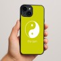 כיסוי בעיצוב אישי עם השם שלך לדגם - Apple iPhone 15 Plus בעיצוב סמל יינג יאנג