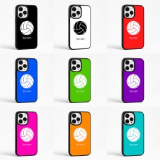 כיסוי בעיצוב אישי עם השם שלך לדגם - Apple iPhone 15 Pro Max בעיצוב כדור כדורעף