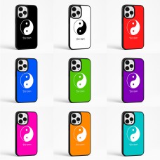 כיסוי בעיצוב אישי עם השם שלך לדגם - Apple iPhone 15 Pro Max בעיצוב סמל יינג יאנג