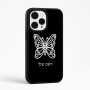 כיסוי בעיצוב אישי עם השם שלך לדגם - Apple iPhone 15 Pro Max בעיצוב פרפר