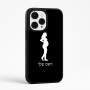 כיסוי בעיצוב אישי עם השם שלך לדגם - Apple iPhone 15 Pro Max בעיצוב אישה בהריון