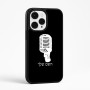 כיסוי בעיצוב אישי עם השם שלך לדגם - Apple iPhone 15 Pro Max בעיצוב מיקרופון