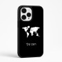כיסוי בעיצוב אישי עם השם שלך לדגם - Apple iPhone 15 Pro Max בעיצוב מפת העולם