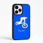 כיסוי בעיצוב אישי עם השם שלך לדגם - Apple iPhone 15 Pro Max בעיצוב רוכב אופניים