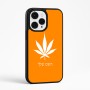 כיסוי בעיצוב אישי עם השם שלך לדגם - Apple iPhone 15 Pro Max בעיצוב עלה מריחואנה - גראס
