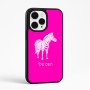 כיסוי בעיצוב אישי עם השם שלך לדגם - Apple iPhone 15 Pro Max בעיצוב זברה