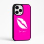 כיסוי בעיצוב אישי עם השם שלך לדגם - Apple iPhone 15 Pro Max בעיצוב שפתיים - נשיקה