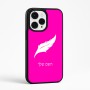 כיסוי בעיצוב אישי עם השם שלך לדגם - Apple iPhone 15 Pro Max בעיצוב נוצת נוצה