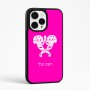 כיסוי בעיצוב אישי עם השם שלך לדגם - Apple iPhone 15 Pro Max בעיצוב פרחי קרן