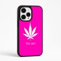 כיסוי בעיצוב אישי עם השם שלך לדגם - Apple iPhone 15 Pro Max בעיצוב עלה מריחואנה - גראס