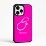 כיסוי בעיצוב אישי עם השם שלך לדגם - Apple iPhone 15 Pro Max בעיצוב סטטוסקופ רופא
