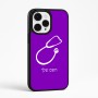 כיסוי בעיצוב אישי עם השם שלך לדגם - Apple iPhone 15 Pro Max בעיצוב סטטוסקופ רופא