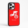 כיסוי בעיצוב אישי עם השם שלך לדגם - Apple iPhone 15 Pro Max בעיצוב רוכב אופניים