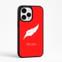 כיסוי בעיצוב אישי עם השם שלך לדגם - Apple iPhone 15 Pro Max בעיצוב נוצת נוצה