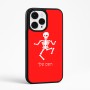כיסוי בעיצוב אישי עם השם שלך לדגם - Apple iPhone 15 Pro Max בעיצוב סקלטון