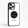כיסוי בעיצוב אישי עם השם שלך לדגם - Apple iPhone 15 Pro Max בעיצוב כדור כדורעף